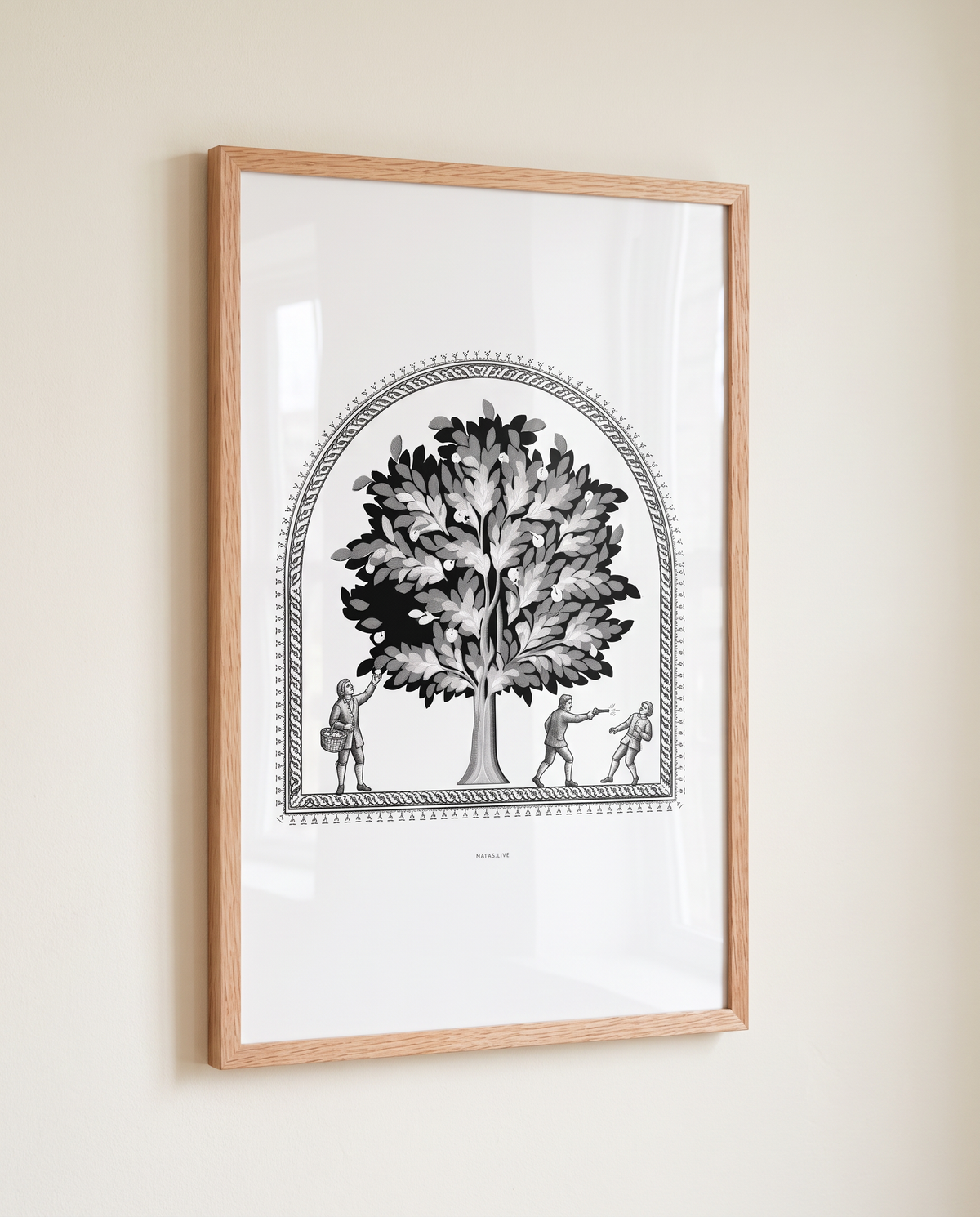 TREE / 02 — Red Oak frame — editorial visualization