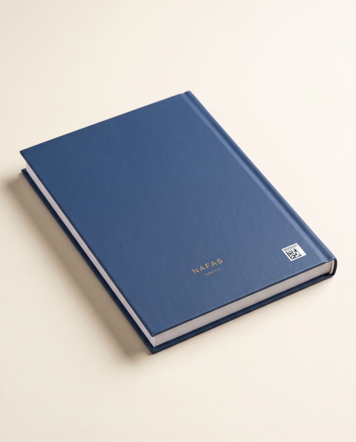 TREE / 02 journal — back cover with NAFAS signature and production barcode